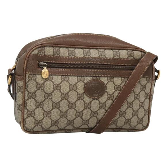 GUCCI GG Supreme Shoulder Bag Pvc Beige Gold 001 56 001 56 - Picture 1 of 16